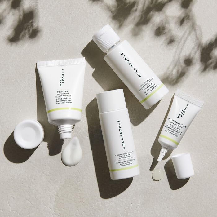 Well People ingredients flatlay highlighting plant actives and benefits