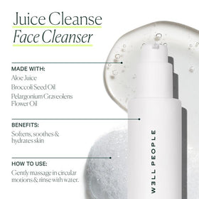 Well People gel texture close-up showing smooth hydrating consistency
