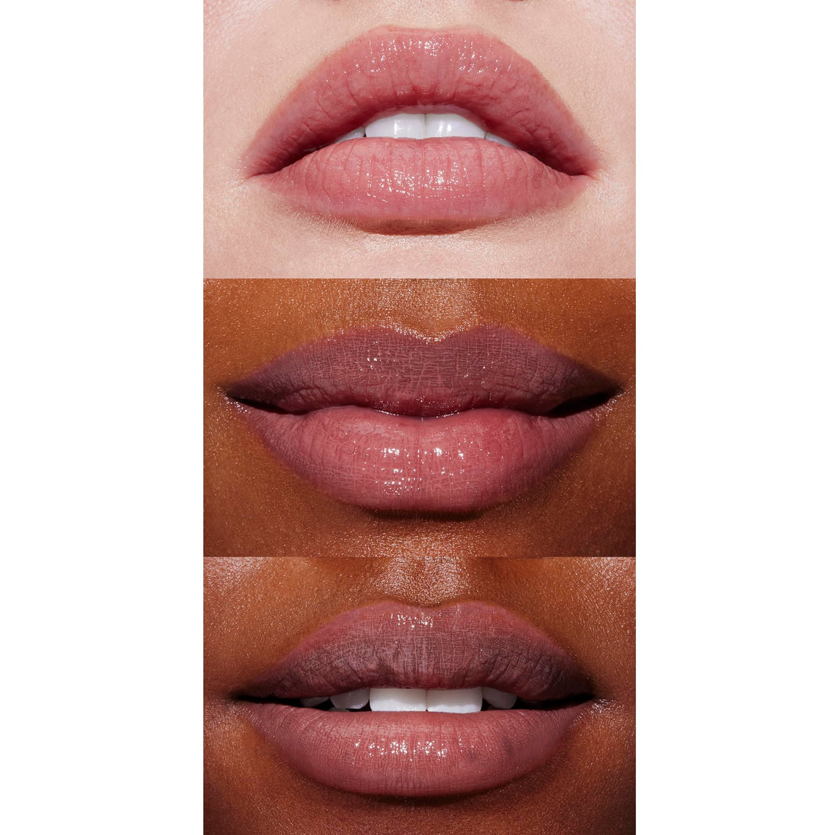 Well People lip oil texture close-up showing lightweight oil sheen and hydrating benefit
