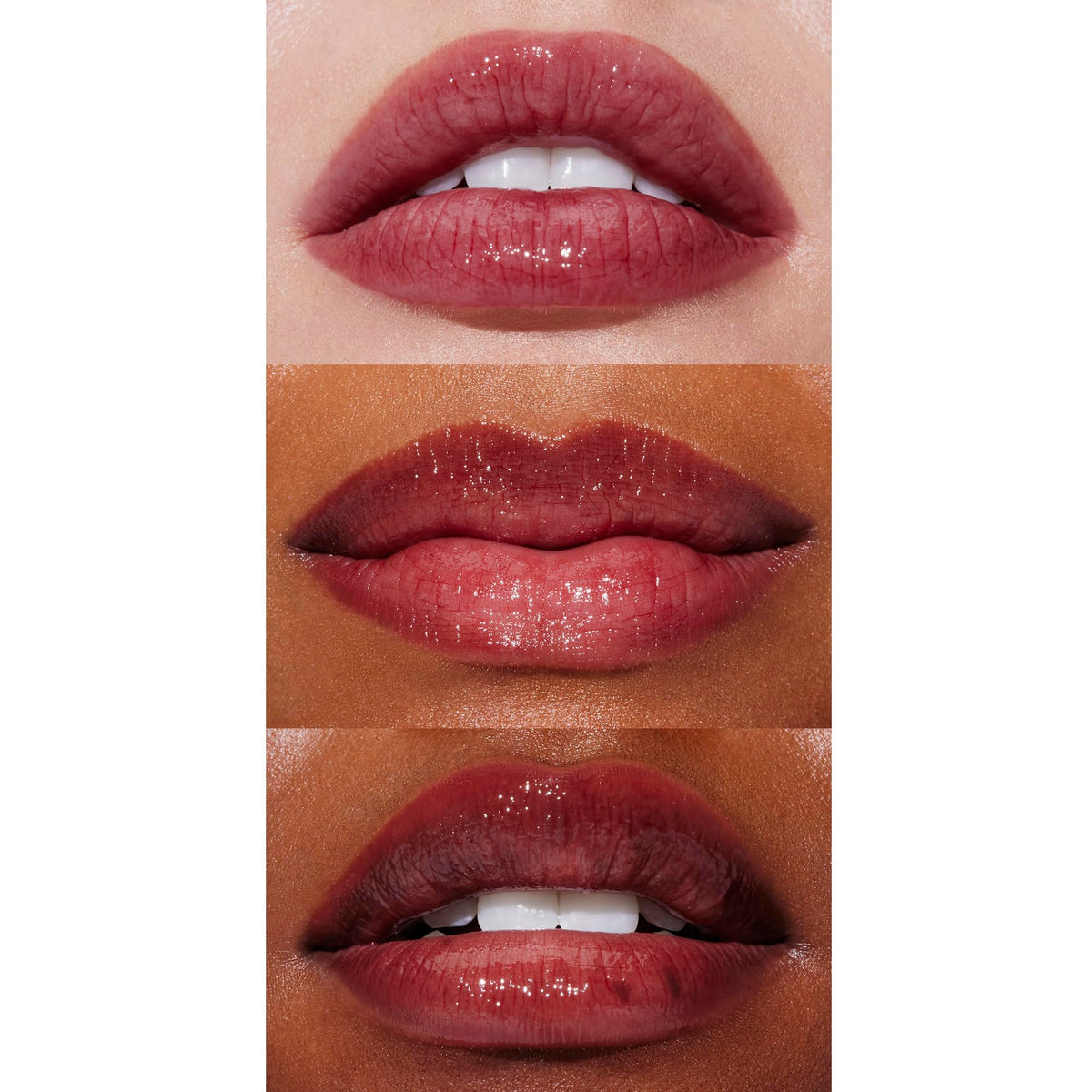Well People swipe of lip oil on fingertip showing silky texture and quick absorption