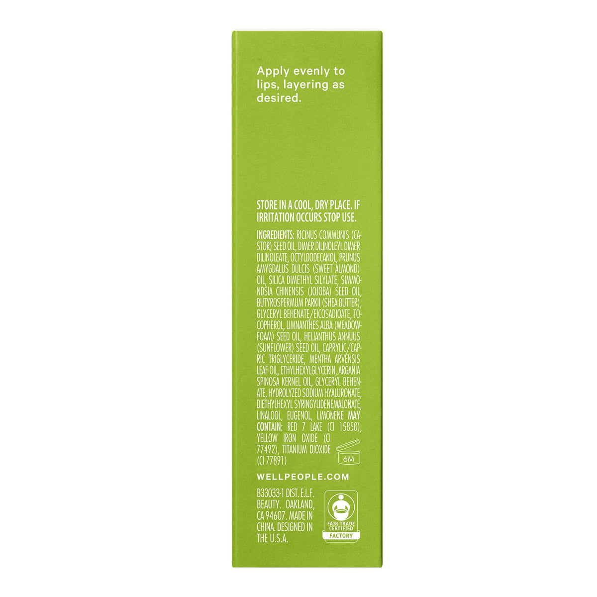 Well People lip oil in a purse setting for on-the-go hydration and glossy touch benefit