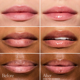 Well People swatch on skin showing sheer pink-grapefruit tint and glow