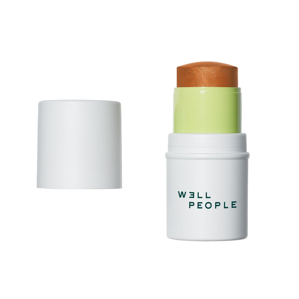Well People front packaging showing golden bronze shade and compact stick convenience