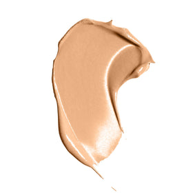Well People tinted moisturizer texture swatch highlighting satin-dewy finish and blendability