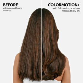Wella Professionals bottle in hand to show scale and convenient salon-to-home use benefit