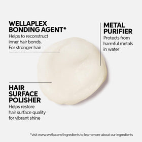 Wella Professionals mask back label showing directions and ingredient highlights