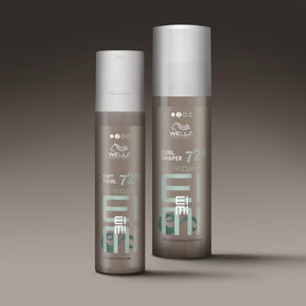 Wella Professionals used on model creating soft beach waves with anti-frizz benefit