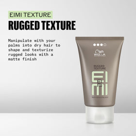 Wella EIMI paste texture close-up revealing matte grit and styling grip