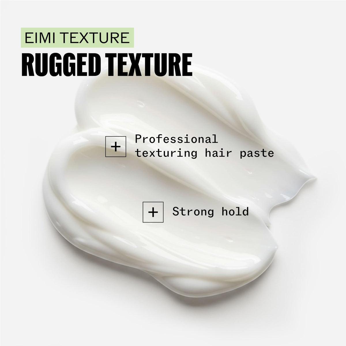 Wella EIMI styled hair result showing textured matte finish and definition