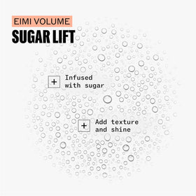 Wella Professionals EIMI Sugar Lift size comparison with ruler to show the 5.07 fl oz travel-friendly capacity