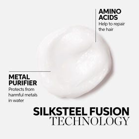 Application of Wella Professionals mask on hair mid-lengths showing detangling and protection benefit
