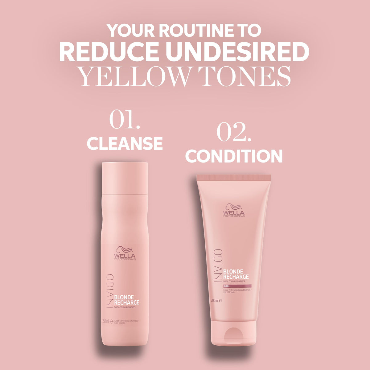 Wella Professionals product staged in bathroom lifestyle to convey everyday maintenance