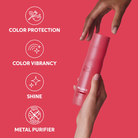 Wella Professionals bottle next to a ruler showing 10.1 fl oz scale benefit accurate sizing