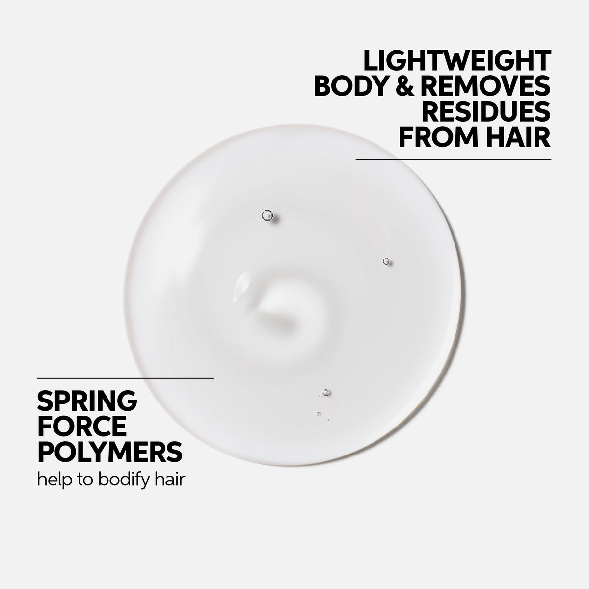 Wella Professionals shampoo lather texture demonstrating lightweight foam