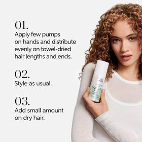 Wella Professionals Nutricurls ingredient label close-up highlighting nourishing components