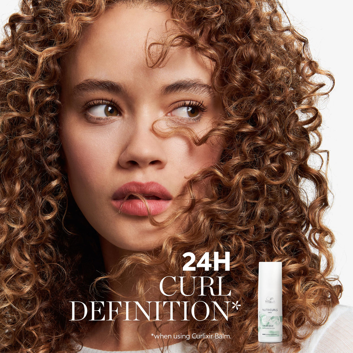 Wella Professionals Nutricurls pump dispensing product for controlled, mess-free application