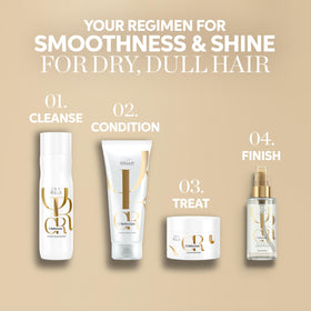 Wella Professionals lifestyle bathroom shelf styling communicating premium routine