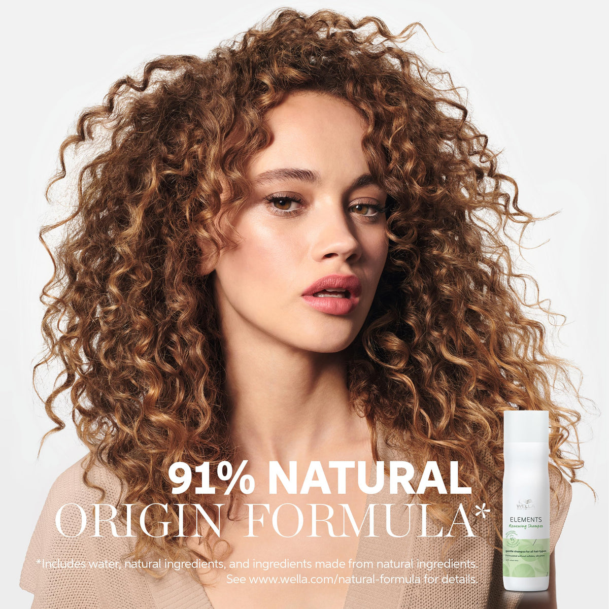 Wella Professionals creamy foam texture conveying gentle cleansing