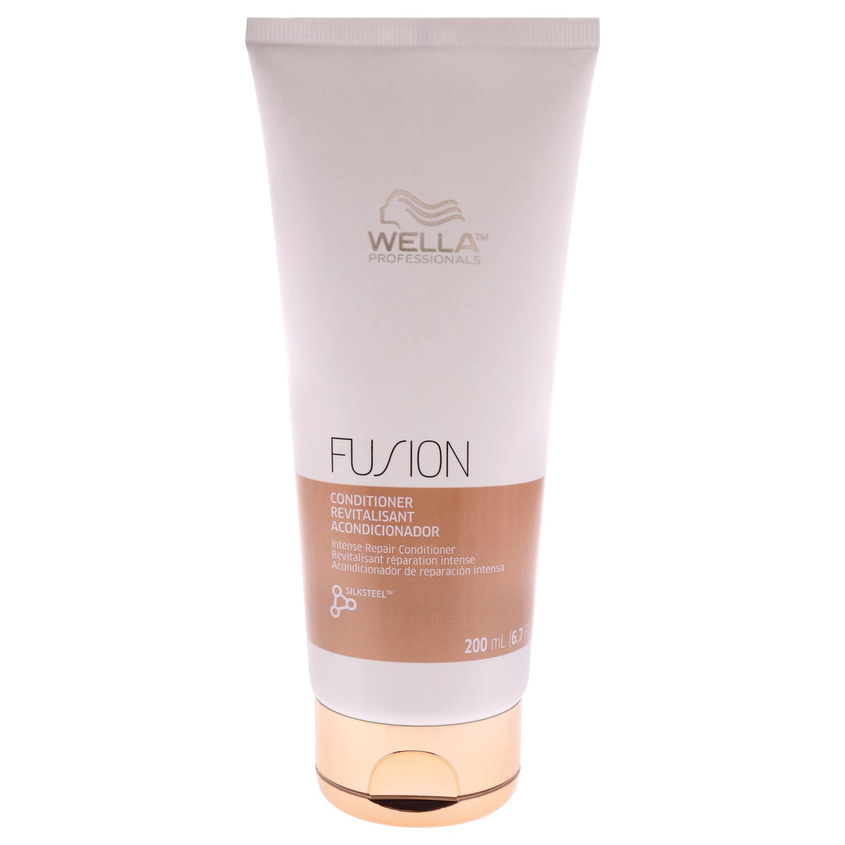 Wella Professionals front bottle shot showing label and repair benefits