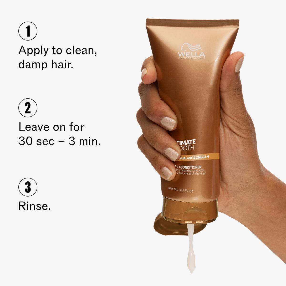 Wella Professionals scent notes with peach and jasmine conveying pleasant fragrance benefit