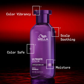 Wella Professionals on bathroom shelf lifestyle image showing salon-quality at home benefit