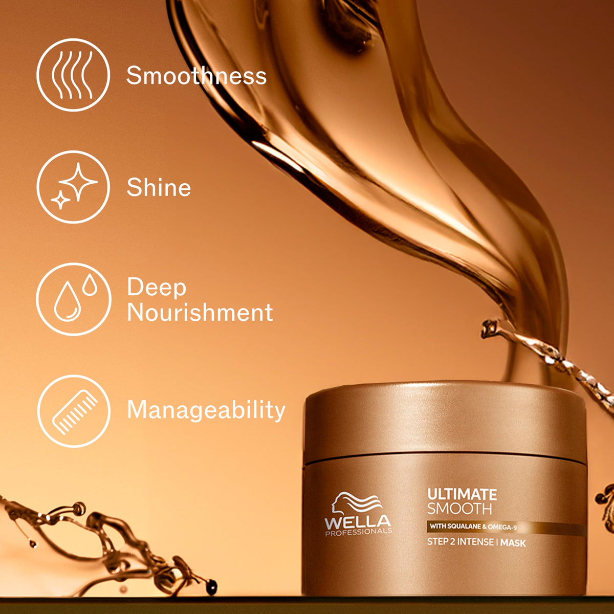 Wella Professionals squalane ingredient close-up illustrating lightweight hydration