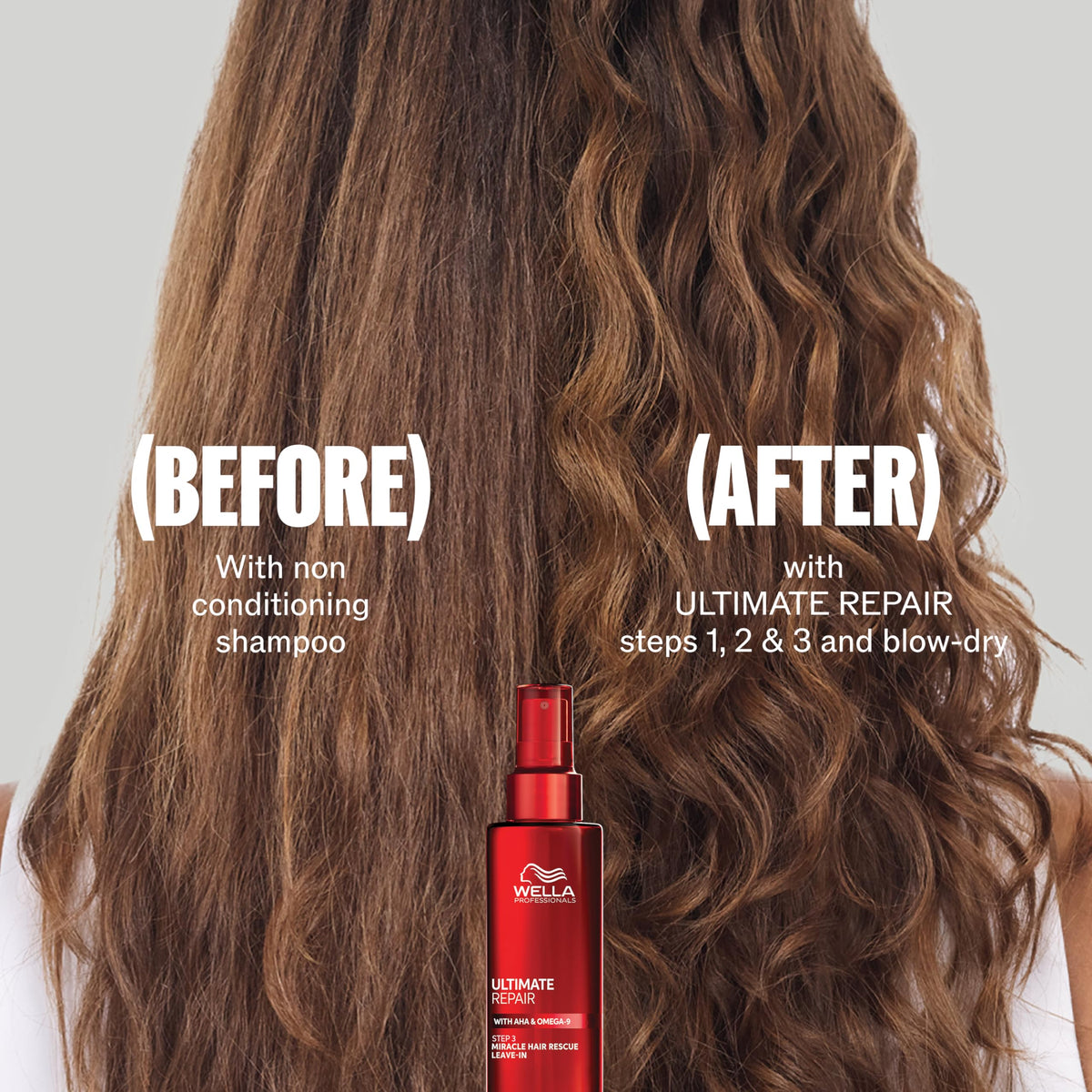 Wella Professionals protector conditioner pouring to show lightweight smoothing finish