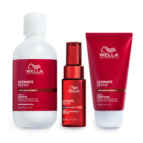 Wella Professionals shampoo pump close-up demonstrating gentle cleansing action and clarity