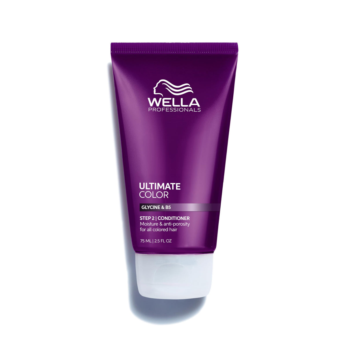 Wella Professionals front bottle view showing 75ml compact size and branding benefit protection