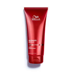 Wella Professionals bottle front view showing clean packaging and repair benefit
