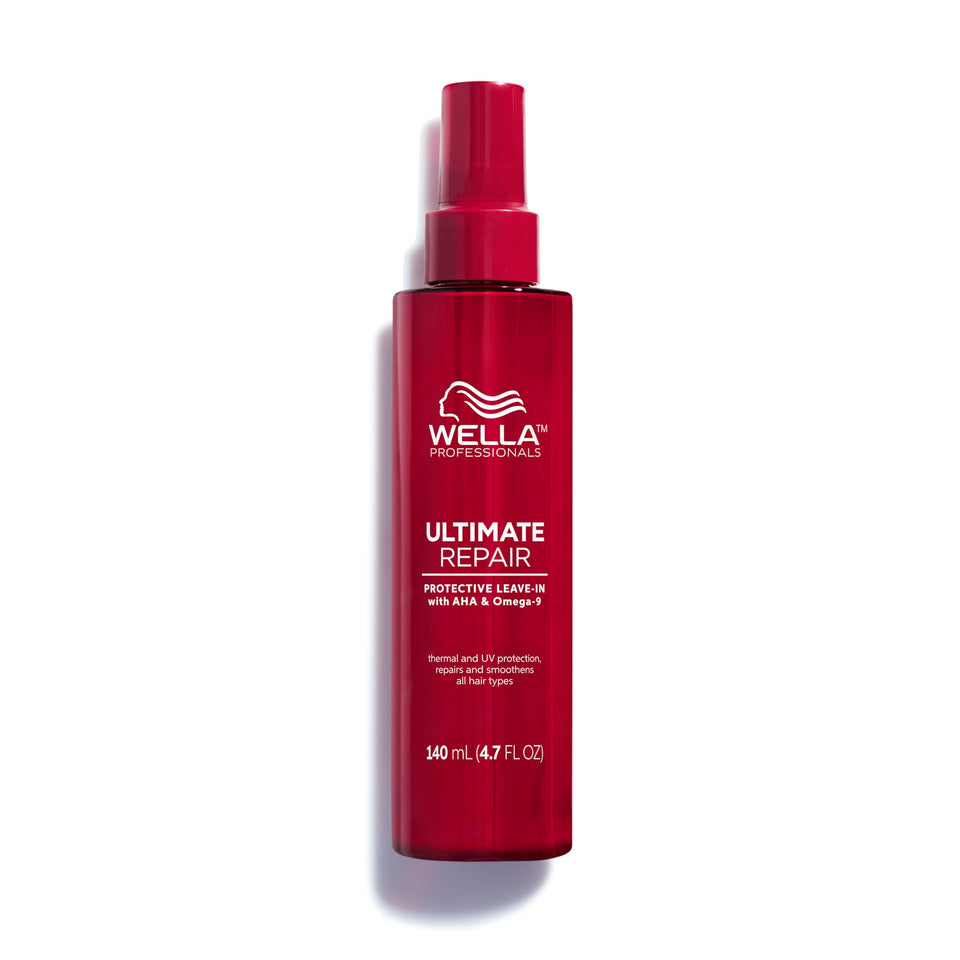 Wella Professionals pump bottle front view showing product and benefits