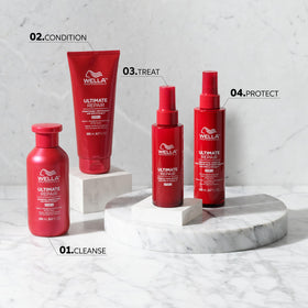 Wella Professionals ingredient shot focusing on AHA for internal hair repair