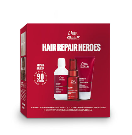 Wella Professionals kit front packaging showing full three-step benefits and salon quality