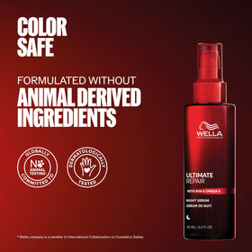 Wella Professionals bottle on bathroom vanity suggesting salon-grade daily use