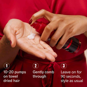 Wella Professionals applied to curly hair showing improved definition and reduced frizz