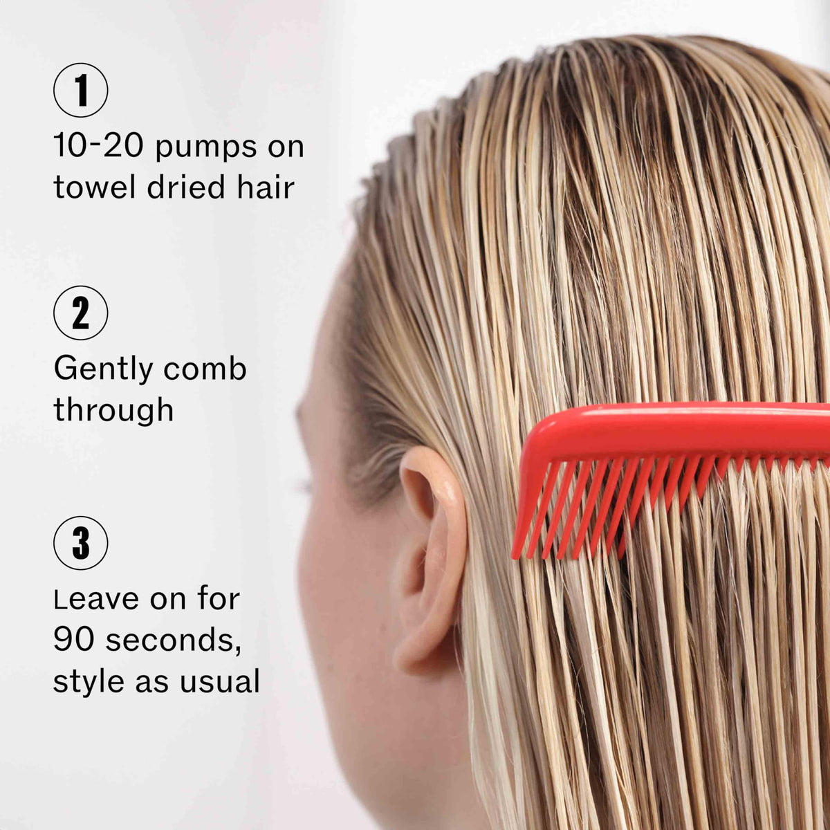 Wella Professionals bottle held in hand showing 3.2 fl oz scale