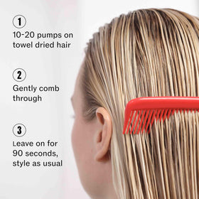 Wella Professionals bottle held in hand showing 3.2 fl oz scale