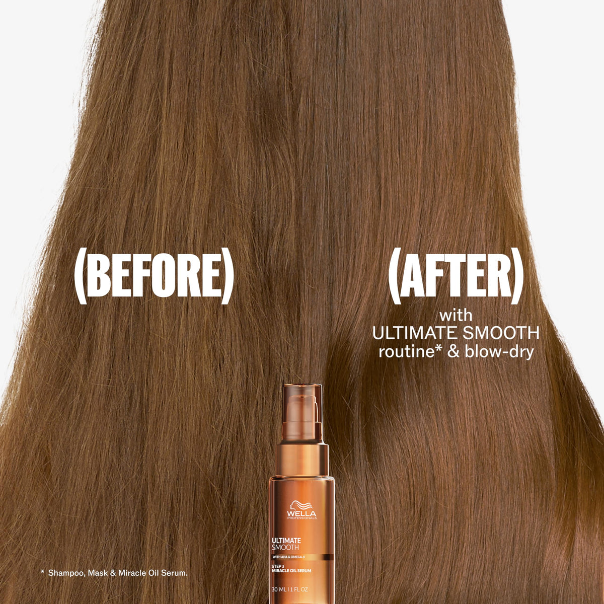 Wella Professionals label detail highlighting squalane and Omega‑9 benefits