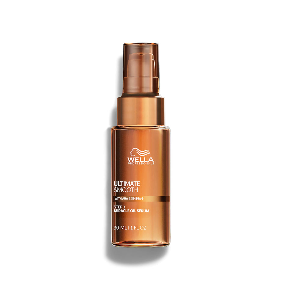 Wella Professionals bottle front view showing product and smooth-finish benefit