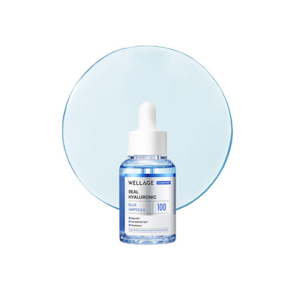 WELLAGE ampoule front bottle shows clean design and easy use benefit