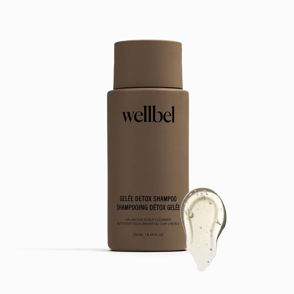 WELLBEL front packaging showing gelée detox benefits for clearer scalp