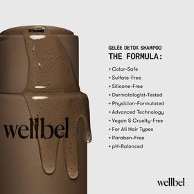 WELLBEL ingredient label close-up highlighting pH-balanced microbiome-safe benefit