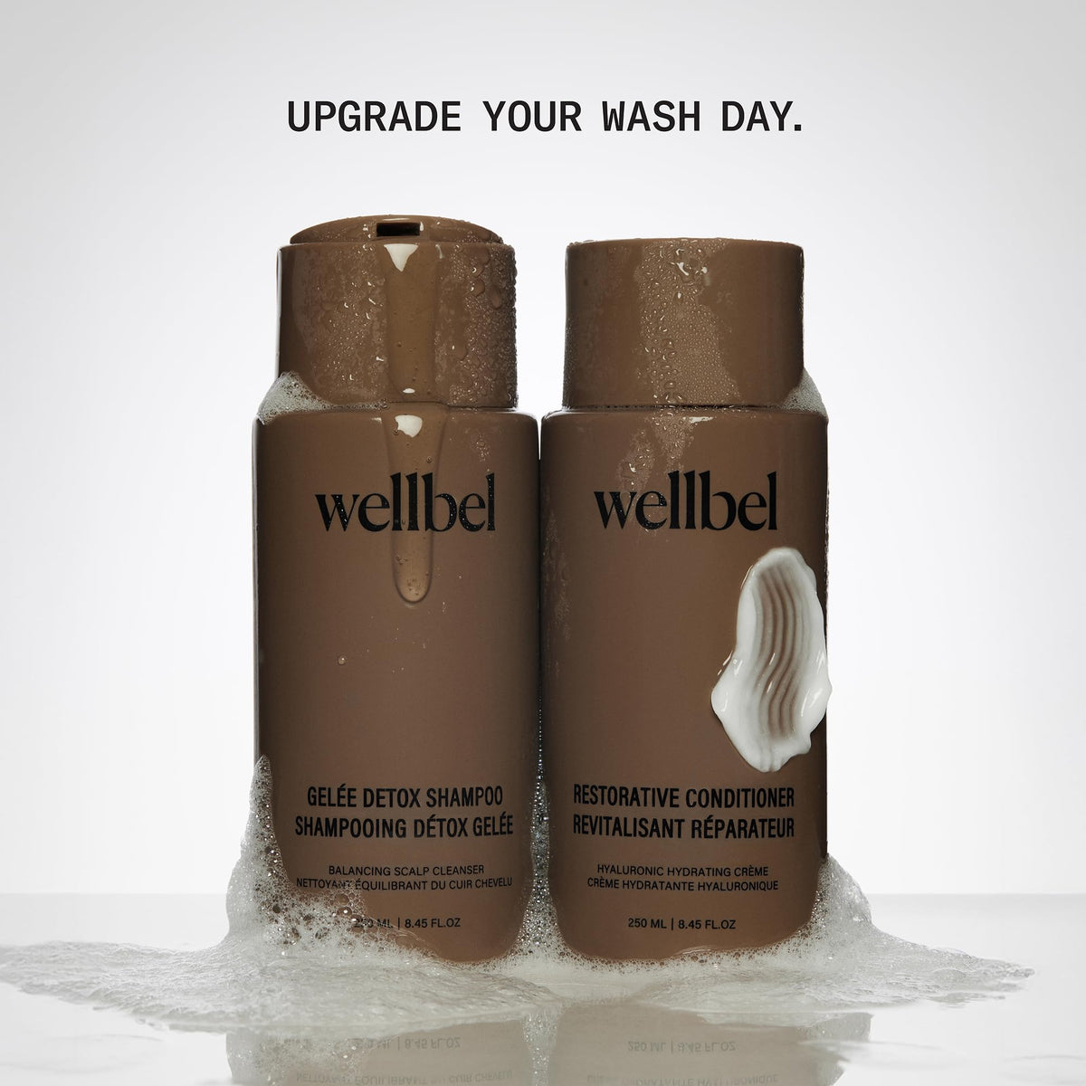 WELLBEL aromatic notes display representing bergamot and sandalwood scent benefit