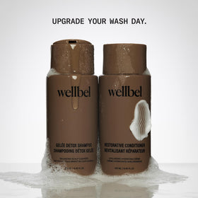 WELLBEL aromatic notes display representing bergamot and sandalwood scent benefit
