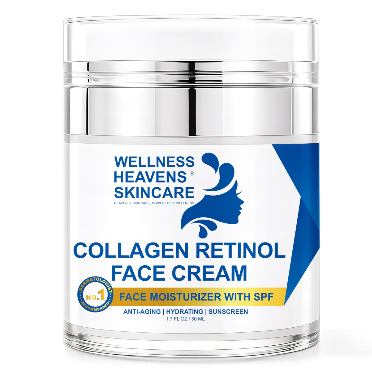 Wellness Heavens front jar showing product and clear branding for instant recognition
