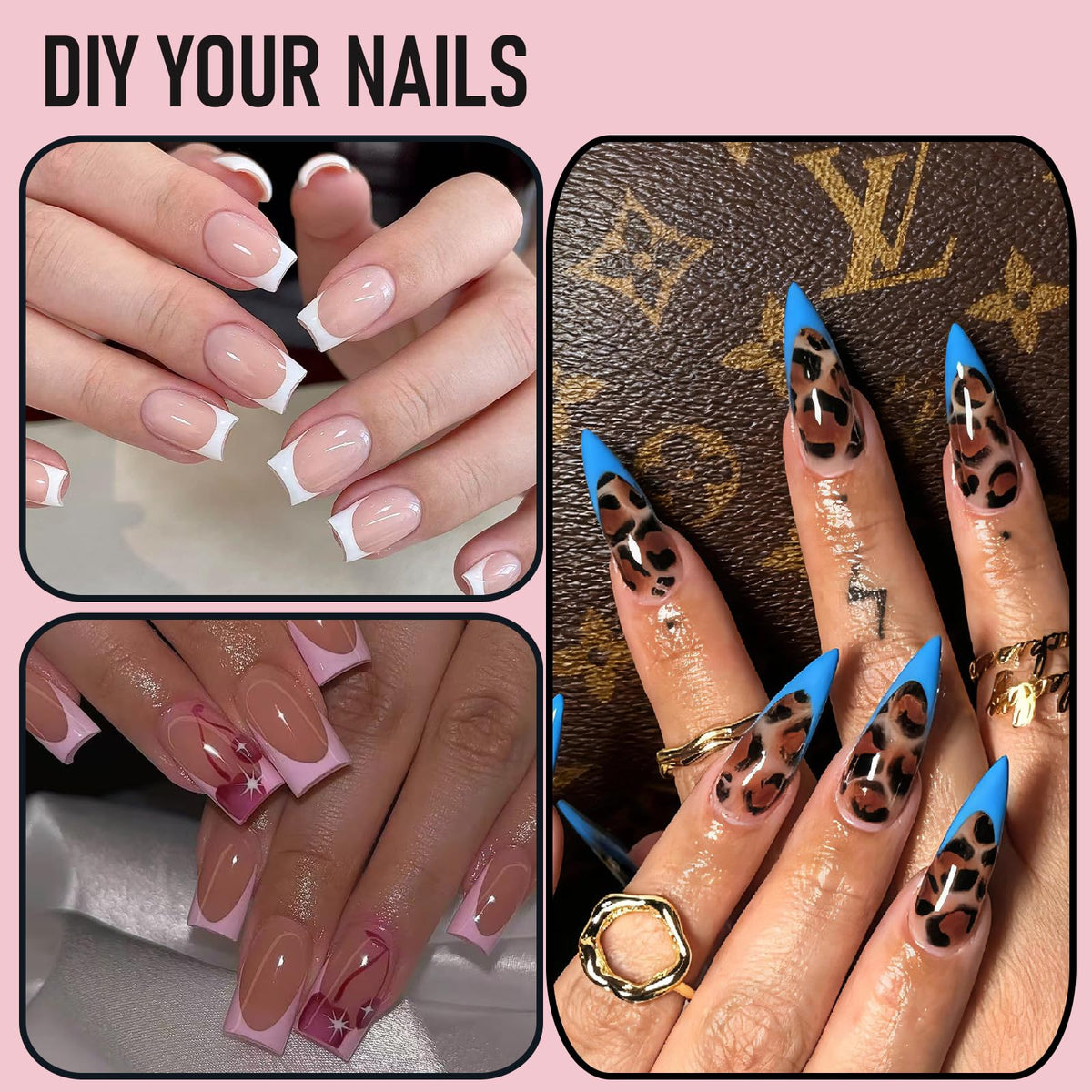 WELLQUINN forms applied on a natural nail demonstrating secure fit benefit