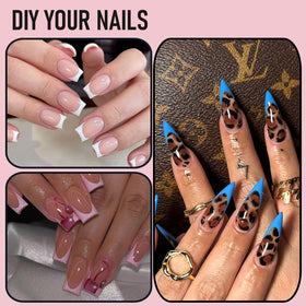 WELLQUINN forms applied on a natural nail demonstrating secure fit benefit