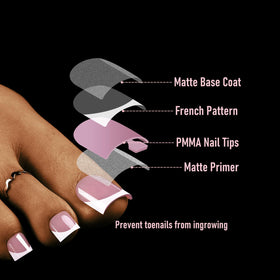WELLQUINN toenails worn with sandals showing instant glam