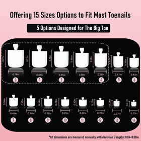 WELLQUINN organized layout of 15 sizes, 150 pieces for custom fit