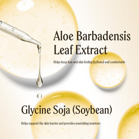 Well's Oil aloe vera oil being applied to hair ends to reduce frizz and add shine